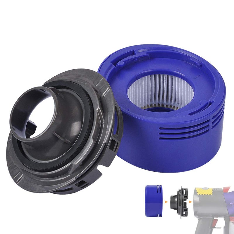 KeeTidy Post HEPA Filter Replacement & Motor Cover Compatible with Dyson V8 V7 Motorhead Car+Boat Trigger Cord-Free Cordless Stick Vacuum Cleaners, Upgrade Your Vacuums - Image 1
